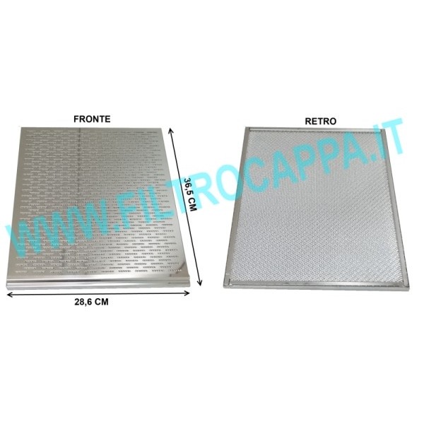 FILTRO METALLICO 36,5 X 28,6 CAPPA ORIGINALE SMEG K3A KA1V KS9 KSE89 693410310