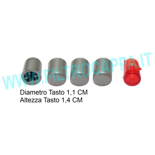 KIT 4 PULSANTI TASTI DIAMETRO 1,1 CM FABER FRANKE ORIGINALE 133.0056.191