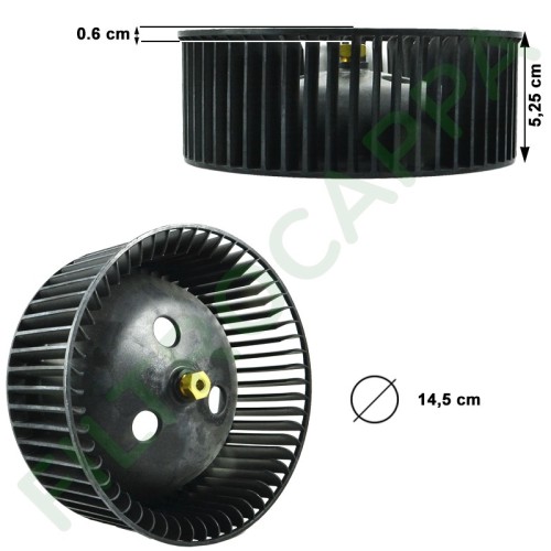CAMPANA EXTRACTORA FABER RUEDA VENTILADOR DERECHA DIAMETRO 14,5 CM RECAMBIO ORIGEN 133.0016.963