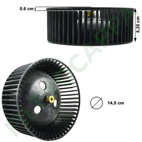 FABER COOKER HOOD FAN WHEEL RIGHT DIAMETER 14,5 CM GENUINE SPARE PART 133.0016.963