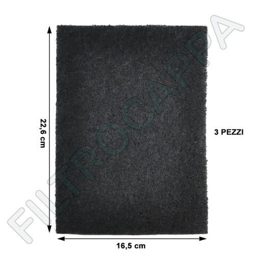 Filtre à Charbon Actif Pour Hotte Galvamet Magic 60/F/90/F - Diamètre 160 X 48 Mm, 0051H01000