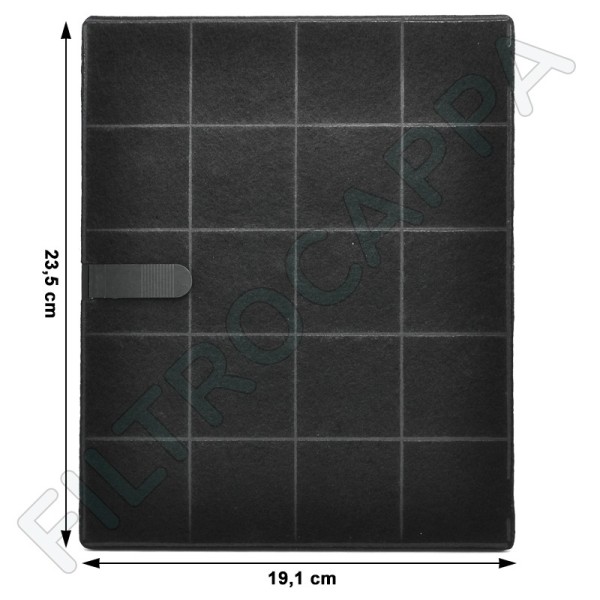 AKTIVKOHLEFILTER FÜR ( 2 STÜK) DUNSTABZUGSHAUBEN AIRFORCE FIM KAPPE BEST 19,1 X 23,5 CM