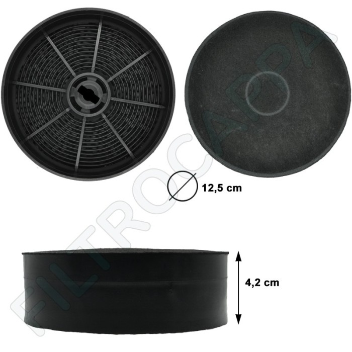 Filtro carbone attivo diametro 12,5 cm Cappa Best Faber Franke Ikea