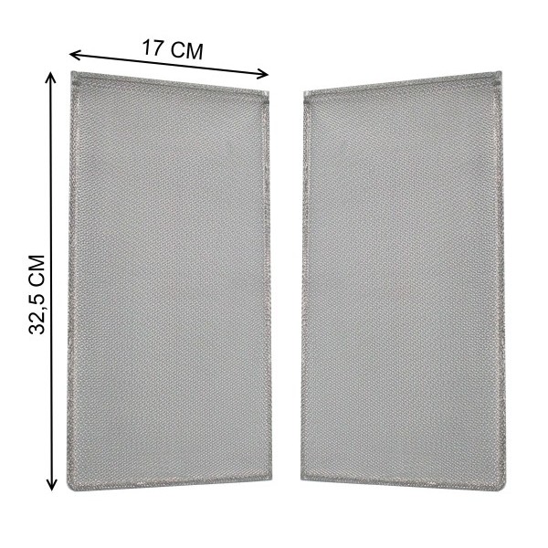 FILTRE MÉTALLIQUE (2 PIÈCES) 17 X 32,5 CM FABER 6094034 112.0157.247 INCA SMART 70