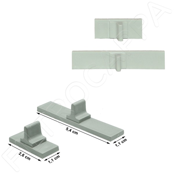 TASTI ESTERNI SLIDER PER CRUSCOTTO COMANDI GRIGIO PER CAPPA ELICA TURBOAIR ESTRAIBILE EX77 TS07IA