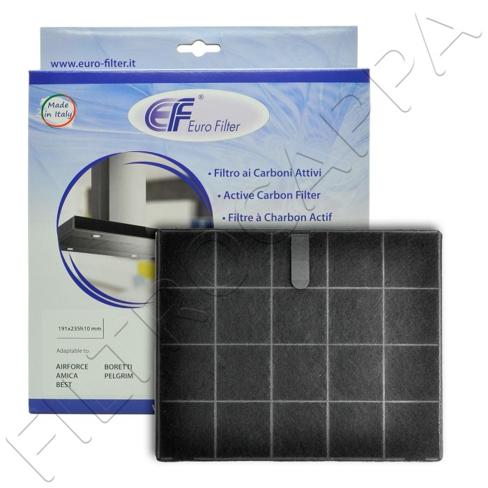FILTRO CARBONE ATTIVO ( 2 PEZZI ) FIM KAPPE AIRFORCE 19,1 x 23,5 CM
