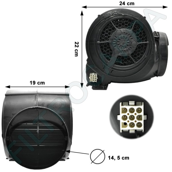 MOTOR FAN FOR FABER FRANKE COOKER HOOD 8 PIN 800 MC PLUS 133.0438.965