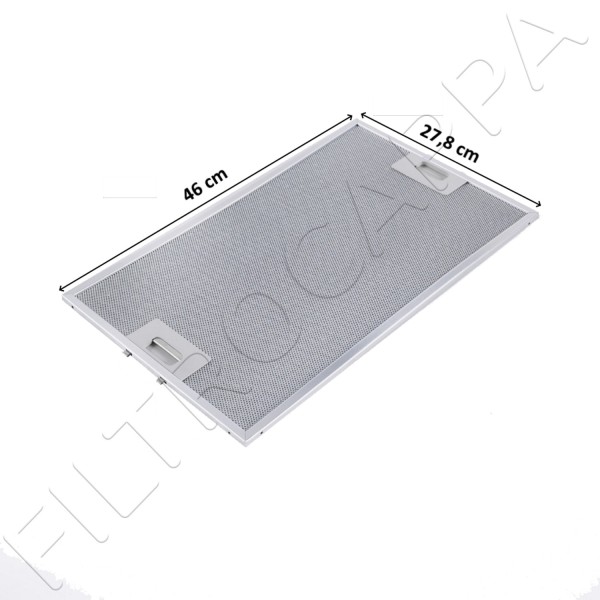 METAL FILTER 46 X 27,8 CM FOR COOKER HOOD ELICA ALASKA ICEBERG IGLOO NORTH POLE 1010GW