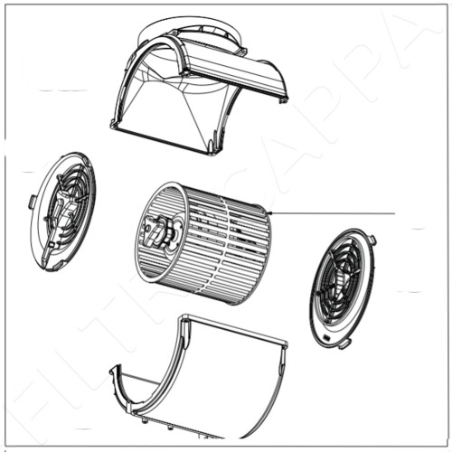 MOTORE CAPPA FABER MOTORE EBMB2E146 ARCO 133.0016.838 2