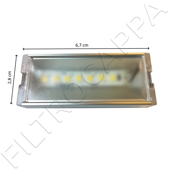 FARETTO LED FABER 24 volt 4 WATT 4000K RETTANGOLARE 133.0516.040