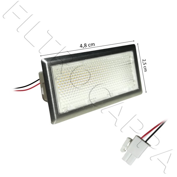 LED LEUCHTE LICHT LAMPE RECHTECKIG 1,4 W 12V 3200 K FÜR DUNSTABZUGSHAUBEN FALMEC 105040243