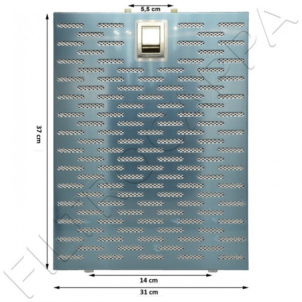 FILTRO METALLICO ACCIAIO AISI 430 37 X 31 CM AIRONE ACFMA370x310x09007