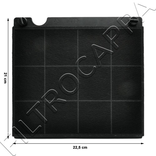 FILTRO CARBONE ATTIVO ELICA 21 X 22,5 CM mod.15 - ORIGINALE - KIT0161366 2