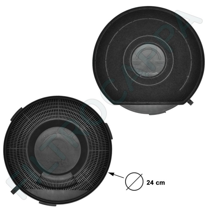 FILTRO DE CARVÃO ELICA DIÂMETRO 24 CM mod.28 - PEÇA ORIGINAL - KIT0161372 FILTRO DE CARVÃO ELICA DIÂMETRO 24 CM mod.28 - PEÇA ORIGINAL - KIT0161372