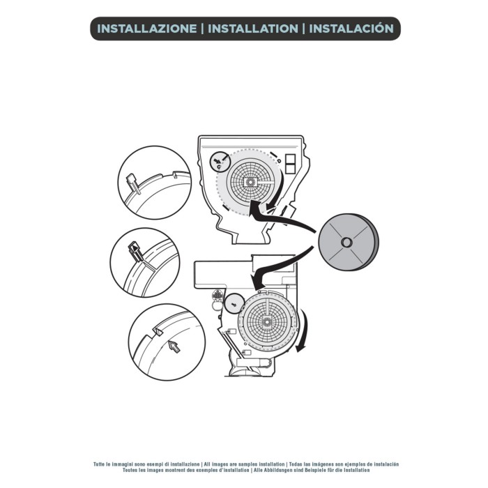 FILTRO DE CARVÃO ELICA DIÂMETRO 24 CM mod.28 - PEÇA ORIGINAL - KIT0161372 FILTRO DE CARVÃO ELICA DIÂMETRO 24 CM mod.28 - PEÇA ORIGINAL - KIT0161372