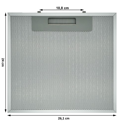 METALLFILTER 26,1 X 24 CM FÜR DUNSTABZUGSHAUBEN FABER FRANKE 133.0018.458