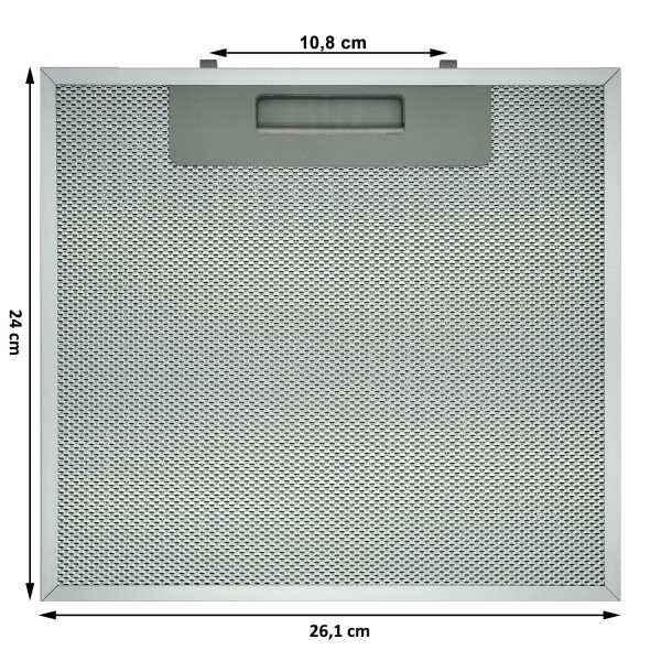 METALLFILTER 26,1 X 24 CM FÜR DUNSTABZUGSHAUBEN FABER FRANKE 133.0018.458