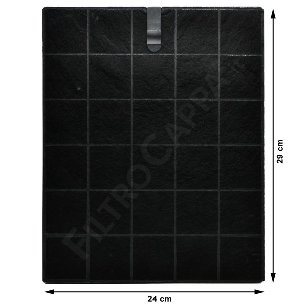 CHARCOAL FILTER 29 X 24 CM THICKNESS 1 CM GENUINE AIRONE SMEG FOSTER SPARE PART ACFCRETT29X24X1000