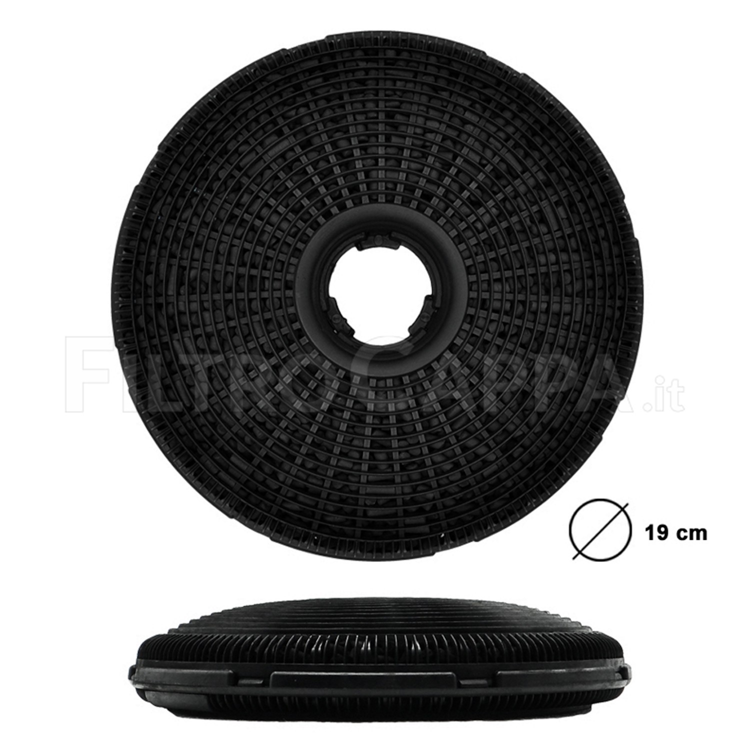 CHARCOAL FILTER ( 2 PCS ) DIAMETER19 CM FOR BEST BARALDI FRANKE COOKER