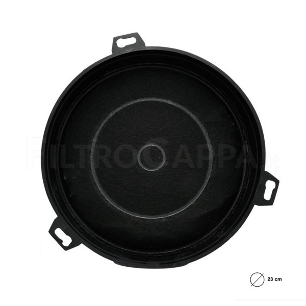 AKTIVKOHLEFILTER DURCHMESSER 23 CM DICKE 4,5 CM FUR DUNSTABZUGSHAUBEN RAINOX 9605250 BARALDI 1479 ELECTROLUX 50294351007