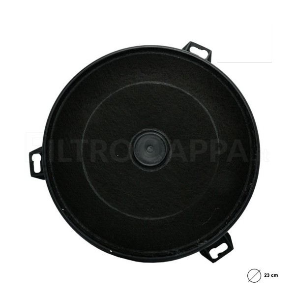 AKTIVKOHLEFILTER DURCHMESSER 23 CM DICKE 4,5 CM FUR DUNSTABZUGSHAUBEN RAINOX 9605250 BARALDI 1479 ELECTROLUX 50294351007