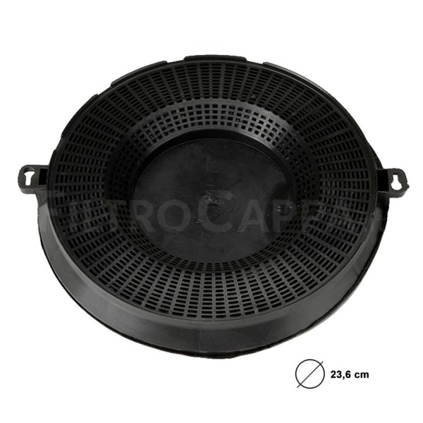 ELICA TURBOAIR INDESIT SMEG COOKER HOOD CHARCOAL FILTER DIAMETER 23,6 CM THICKNESS 3 CM MOD TYPE 48 FKS572