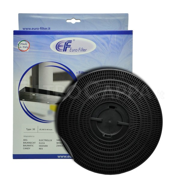 CHARCOAL FILTER DIAMETER 24 AEG BAUKNECHT BAUMATIC CANDY ELECTROLUX ELICA HOOVER REX SMEG WHIRLPOOL FKS208