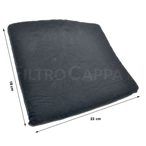 CHARCOAL FILTER LONG LIFE 18 X 22 CM MOD 20 FOR COOKER HOODS ELICA TURBOAIR ELECTROLUX AEG FKS262