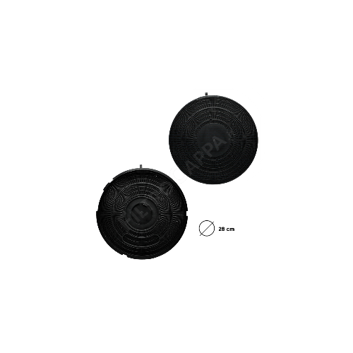 FILTRE À CHARBON DIAMÈTRE 28 CM ELICA TURBOAIR HOTTES DE CUISINIÈRE MOD TYPE 26 FKS419