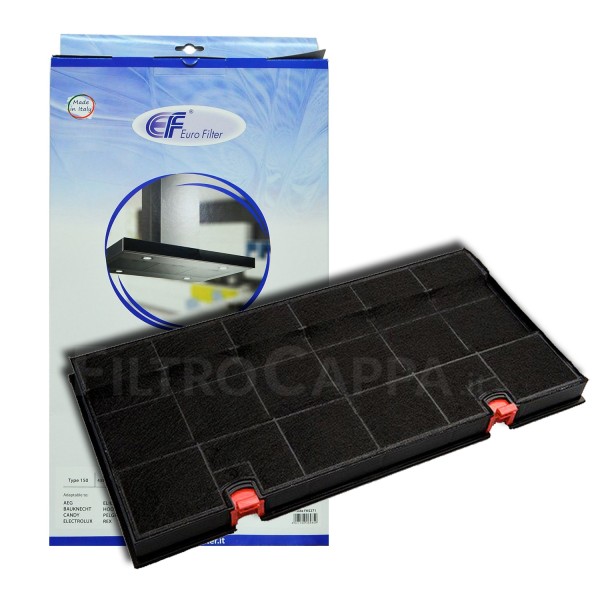 FILTRO DE CARBÓN 43,5 X 21,6 X 2,8 CM TIPO 150 PARA CAMPANAS ELICA TURBOAIR SMEG