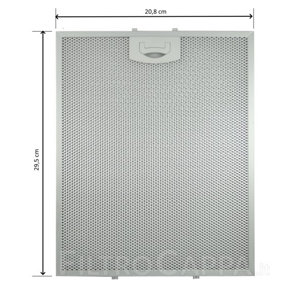 FILTRE MÉTALLIQUE 29,5 x 20,8 CM HOTTE TECNOWIND 06KA0022 CANDY HOT POINT ARISTON 00SP00290BX