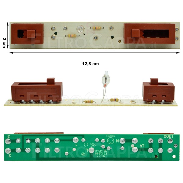 SLIDER BOARD FOR COOKER HOOD Elica Turboair 3 SPEED BE1BGA