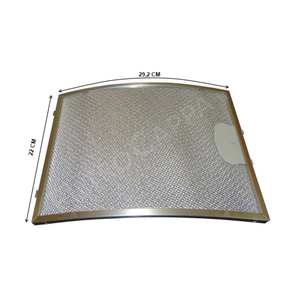 METAL FILTER FOR AIRONE ECOAIR COOKER HOOD 29,2 X 22 CM CURVED GENUINE SPARE PART