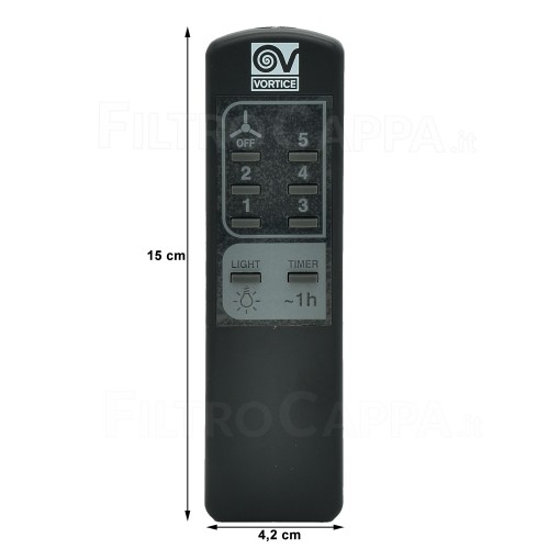TELECOMANDO TELENORDIK PER VENTILATORE SOFFITTO VORTICE 5T 22387 1.662.000.015 2