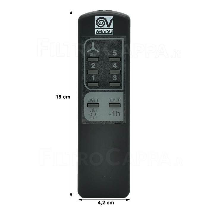 CONTROLE REMOTO PARA VORTICE TELENORDIK 5T 22387 1.662.000.015