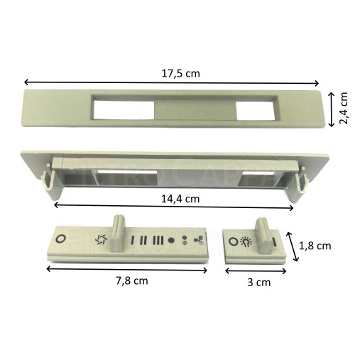 Curseur de tableau de bord pour hotte ELICA WHIRPOOL ELICA STAR FOX GROUP BARRIVIERA CU1K7A