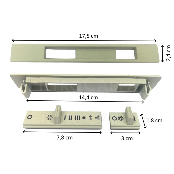 CRUSCOTTO COMANDI SLIDER WHIRPOOL ELICA STAR FOX GROUP BARRIVIERA CU1K7A