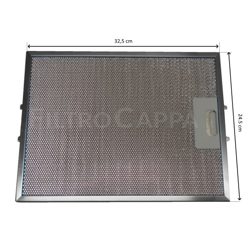 Filtro metálico de alumínio 32,5 x 24,5 cm para coifa FIM ELICA ELECTROLUX V05SEM FKA42
