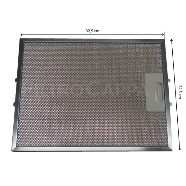 FILTRO CAPPA METALLICO 32,7 x 24,7 CM FIM ELICA TURBOAIR ELECTROLUX V05SEM FKA42