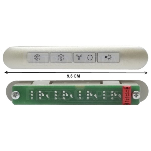 TECLADO 4 TECLAS PARA CAMPANA ELICA RECAMBIO ORIGEN CU1SYA