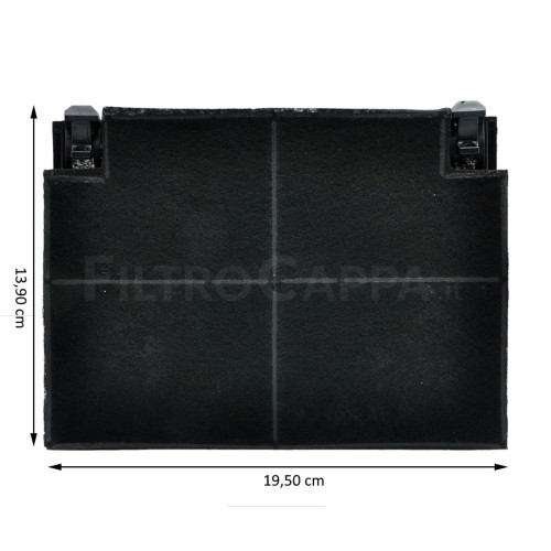 FILTRO DE CARBÓN ( 2 UD ) 19,5 X 13,9 CM PARA CAMPANA FABER FRANKE BEST SMEG BARRIVIERA