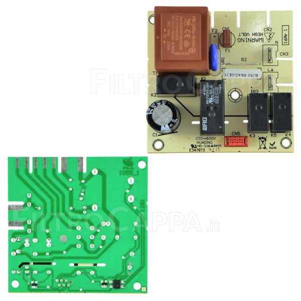 HAUPTPLATINE LEISTUNGSELEKTRONIK 4 GESCHWINDIGKEIT FÜR DUNSTABZUGSHAUBE ELICA SMEG ECB0124166