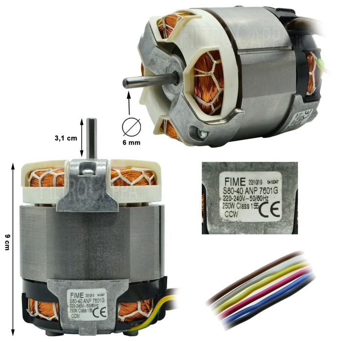 Motore cappa aspirante Elica S80-40ANP7601G S407601
