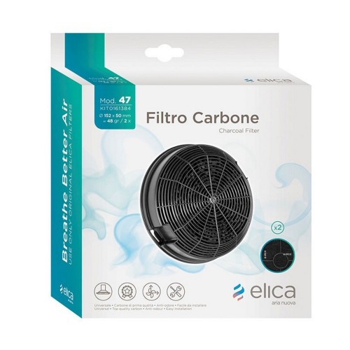 DIÂMETRO DO FILTRO DE CARVÃO 15 ELICA mod.47 - PEÇA ORIGINAL - KIT0161384