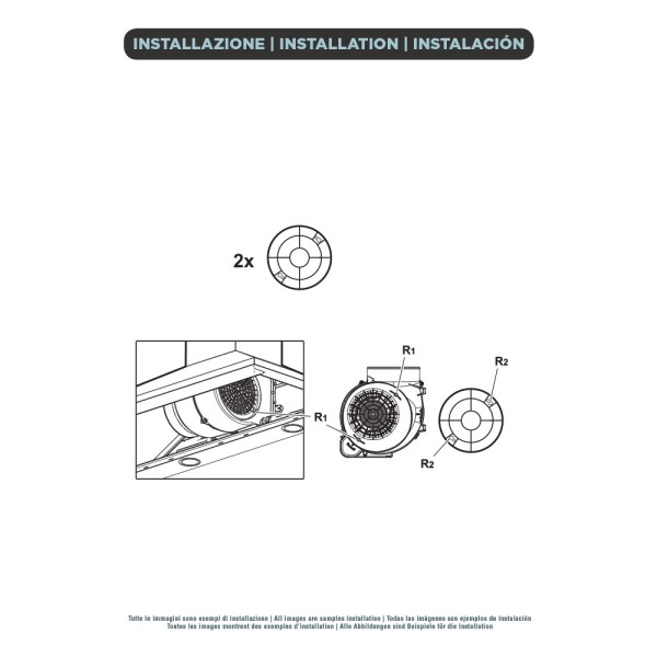 CHARCOAL FILTER DIAMETER 15 ELICA mod.47 - GENUINE PART - KIT0161384