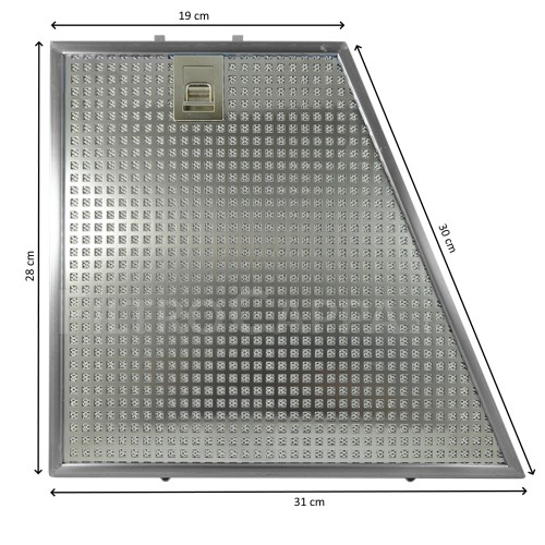 FILTRO DE METAL DIREITO PARA EXAUSTOR FABER FRANKE DESIGN PLUS 133.0067.818
