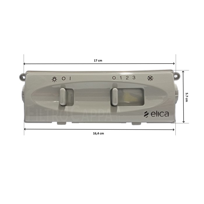 TABLERO DE CONTROL DESLIZANTE PARA CAMPANA ELICA RUBINO ELIBLOC 9 CR01625
