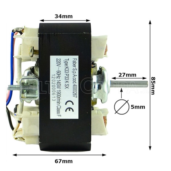 FABER COOKER HOOD MOTOR K33 P33 K-SX 133.0065.585