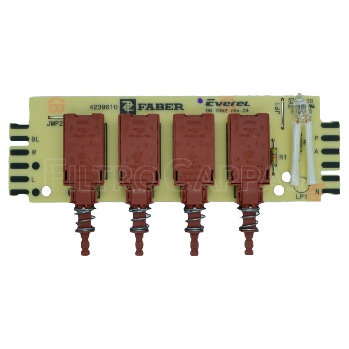 Clavier pour hotte Faber Franke Smeg 133.0055.249 133.0017.048 Clavier pour hotte Faber Franke Smeg 133.0055.249 133.0017.048