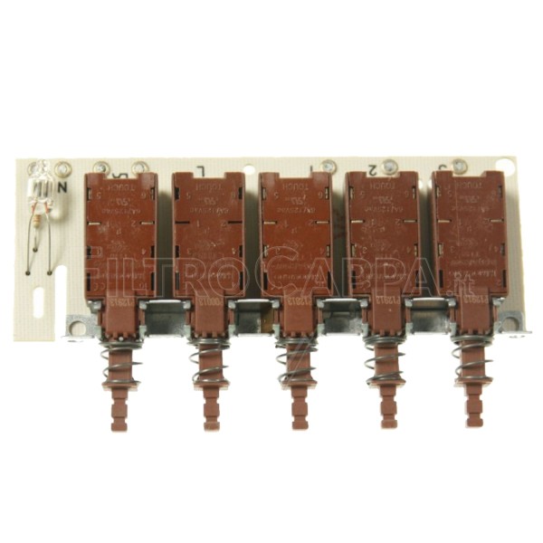 Pulsantiera Tastiera 5 Tasti Elica Turboair Airforce 2012DS ECB0118150